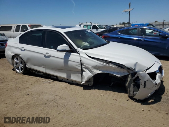 2015 BMW 3 Series 328d with VIN WBA3D3C5XFK158530, listed as a Copart auction lot 60341705 with 82,950 mi miles and Salvage title. Bid and sale history available at DreamBid. Image 4.