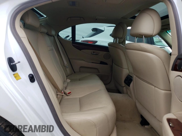 2010 Lexus LS 460 with VIN JTHCL5EF7A5008324, listed as a Copart auction lot 53737905 with 127,097 mi miles and Salvage title. Bid and sale history available at DreamBid. Image 10.