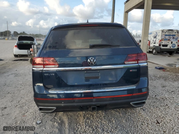 2021 Volkswagen Atlas 3.6L V6 SEL with VIN 1V2BR2CA0MC520619, listed as a Copart auction lot 45649035 with 32,646 mi miles and Salvage Title. Bid and sale history available at carsss.com. Image 6.