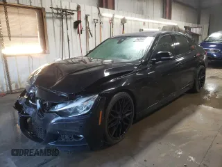 2015 BMW 3 Series 335i xDrive with VIN WBA3B9G56FNR93686, listed as a Copart auction lot 76399994 with 100,469 mi miles and Salvage Title. Bid and sale history available at carsss.com. Image 1.