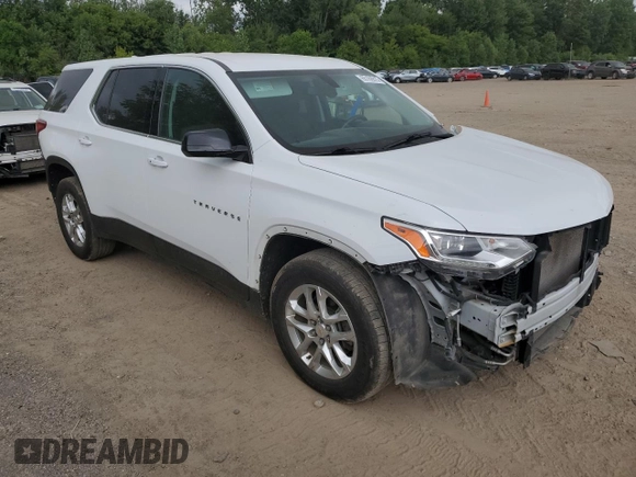 2020 Chevrolet Traverse LS with VIN 1GNEVFKW5LJ260198, listed as a Copart auction lot 65166815 with 76,553 mi miles and Clean title. Bid and sale history available at DreamBid. Image 4.