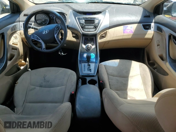 2013 Hyundai Elantra GLS with VIN 5NPDH4AE4DH451758, listed as a Copart auction lot 60124935 with 164,784 mi miles and Salvage title. Bid and sale history available at DreamBid. Image 8.