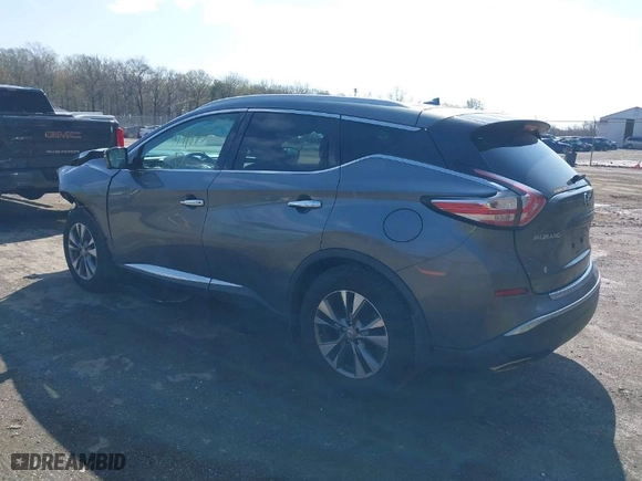 2015 Nissan Murano Platinum with VIN 5N1AZ2MH0FN217772, listed as a IAAI auction lot 41918231 with 168,952 mi miles. Bid and sale history available at carsss.com. Image 3.