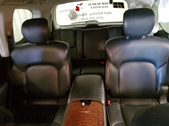 2017 Nissan Armada Platinum with VIN JN8AY2NE9H9707669, listed as a Copart auction lot 51083055 with 158,098 mi miles and Clean Title. Bid and sale history available at carsss.com. Image 10.