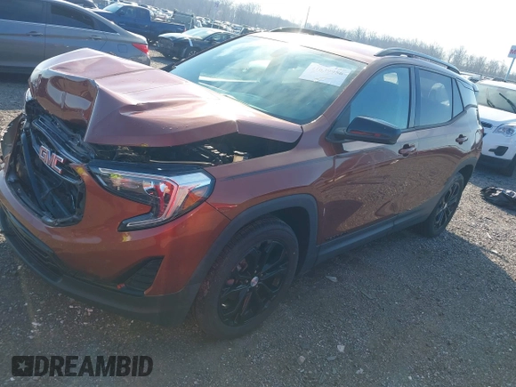 2019 GMC Terrain SLE with VIN 3GKALTEV5KL317283, listed as a IAAI auction lot 41639956 with 52,658 mi miles. Bid and sale history available at carsss.com. Image 18.