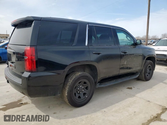 2019 Chevrolet Tahoe Commercial with VIN 1GNLCDEC4KR308468, listed as a Copart auction lot 43573795 with 59,660 mi miles and Salvage title. Bid and sale history available at DreamBid. Image 3.