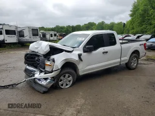 2021 Ford F-150 XL with VIN 1FTFX1E51MFC05216, listed as a Copart auction lot 56571785 with 94,584 mi miles and Salvage title. Bid and sale history available at DreamBid. Image 1.