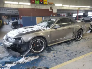 2001 Ford Mustang GT Deluxe with VIN 1FAFP45X81F193358, listed as a Copart auction lot 46297485 with 130,538 mi miles and Salvage Title. Bid and sale history available at carsss.com. Image 1.