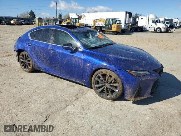 2022 Lexus IS 350 F Sport with VIN JTHGZ1B22N5051954, listed as a Copart auction lot 49489045 with Not provided miles and Salvage title. Bid and sale history available at DreamBid. Image 4.