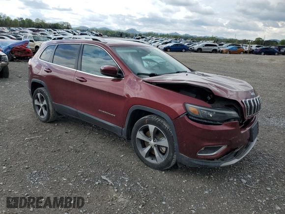 2019 Jeep Cherokee Limited with VIN 1C4PJLDN7KD146362, listed as a Copart auction lot 52727625 with 54,354 mi miles and Clean title. Bid and sale history available at DreamBid. Image 4.