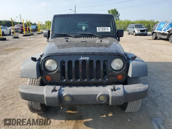 2009 Jeep Wrangler X with VIN 1J4FA24159L772540, listed as a Copart auction lot 62183815 with 179,628 mi miles and Salvage title. Bid and sale history available at DreamBid. Image 5.