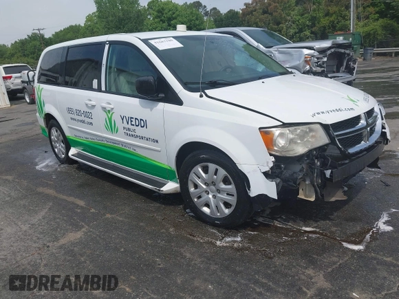 2014 Dodge Grand Caravan American Value with VIN 2C4RDGBG6ER380568, listed as a IAAI auction lot 41683180 with 303,612 mi miles and . Bid and sale history available at DreamBid. Image 1.