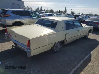 1969 Cadillac Fleetwood z VIN P9296258, wystawiony jako Copart lot #44472325 z przebiegiem 45 798 mil mil oraz Czysty tytuł • Clean title. Historia ofert i sprzedaży dostępna na DreamBid. Obrazek 3.