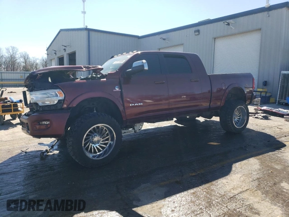 2019 Ram 2500 Laramie with VIN 3C6UR5NL0KG596174, listed as a Copart auction lot 54675855 with 149,811 mi miles and Salvage Title. Bid and sale history available at carsss.com. Image 1.