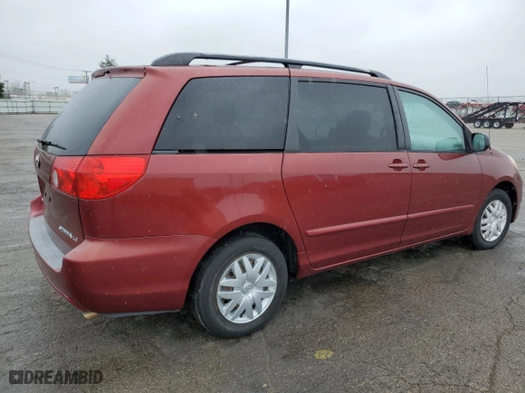 2007 Toyota Sienna CE with VIN 5TDZK23C77S062926, listed as a Copart auction lot 51657835 with 153,480 mi miles and Clean Title. Bid and sale history available at carsss.com. Image 3.
