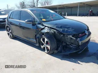 2017 Volkswagen Golf GTI S with VIN 3VW447AU1HM049147, listed as a IAAI auction lot 41775702 with 70,100 mi miles. Bid and sale history available at carsss.com. Image 1.
