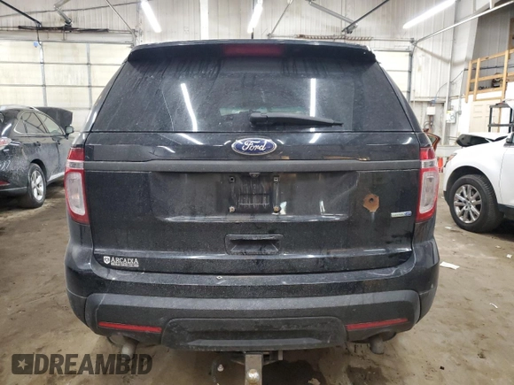 2014 Ford Utility Police Interceptor with VIN 1FM5K8AR7EGA33387, listed as a Copart auction lot 83742274 with 204,140 mi miles and Salvage Title. Bid and sale history available at carsss.com. Image 6.