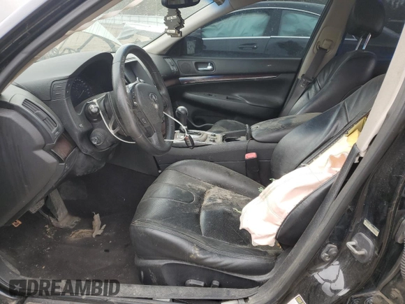 2011 Infiniti G25 x with VIN JN1DV6AR4BM652492, listed as a Copart auction lot 54680425 with 259,887 mi miles and Salvage Title. Bid and sale history available at DreamBid. Image 7.
