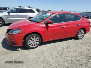 2017 Nissan Sentra SV with VIN 3N1AB7AP6HL696108, listed as a Copart auction lot 55524655 with 135,896 mi miles and Clean Title. Bid and sale history available at carsss.com. Image 1.