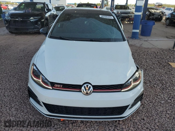 2020 Volkswagen Golf GTI S with VIN 3VW6T7AU0LM005855, listed as a Copart auction lot 48200325 with 63,553 mi miles and Salvage Title. Bid and sale history available at carsss.com. Image 5.