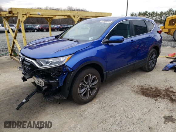 2021 Honda CR-V EX-L with VIN 7FARW2H86ME020941, listed as a Copart auction lot 41989003 with 13,772 mi miles. Bid and sale history available at carsss.com. Image 1.