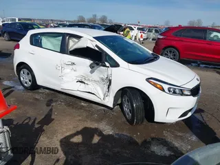 2017 Kia Forte5 LX with VIN KNAFK5A83H5667498, listed as a IAAI auction lot 41712666 with 23,745 mi miles. Bid and sale history available at carsss.com. Image 1.