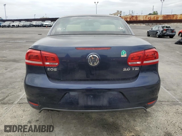 2012 Volkswagen Eos Komfort with VIN WVWBW7AH3CV005642, listed as a Copart auction lot 55251845 with 120,401 mi miles and Clean Title. Bid and sale history available at DreamBid. Image 6.