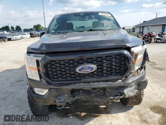 2021 Ford F-150 XL с VIN 1FTEW1EP3MKF12216, выставлен на аукционе Copart как лот 63488265 с пробегом 77 848 миль миль и Списание • Salvage title. История ставок и продаж доступна на DreamBid. Изображение 5.