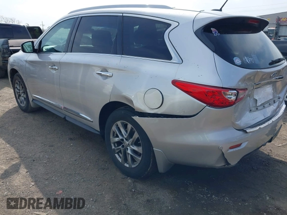 2015 Infiniti QX60 with VIN 5N1AL0MM8FC556374, listed as a IAAI auction lot 41931000 with 136,912 mi miles and . Bid and sale history available at DreamBid. Image 3.