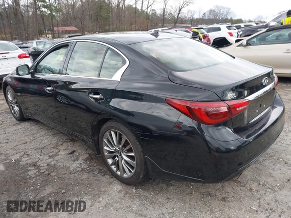 2018 Infiniti Q50 Sport with VIN JN1EV7AP4JM350322, listed as a IAAI auction lot 41704895 with 117,408 mi miles and . Bid and sale history available at carsss.com. Image 3.