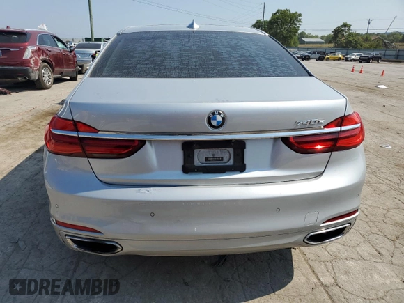 2018 BMW 7 Series 740e xDrive iPerformance with VIN WBA7J2C51JG938447, listed as a Copart auction lot 63021064 with 81,105 mi miles and Salvage Title. Bid and sale history available at carsss.com. Image 6.