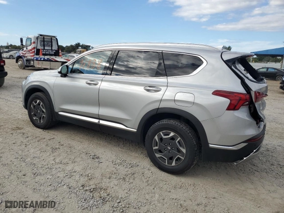 2022 Hyundai Santa Fe Hybrid Blue with VIN KM8S2DA14NU044600, listed as a Copart auction lot 40029804 with NaN miles and Non Repairable. Bid and sale history available at carsss.com. Image 2.