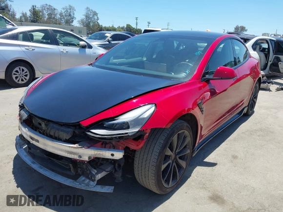 2023 Tesla Model 3 z VIN 5YJ3E1EA4PF454981, wystawiony jako IAAI lot #42704135 z przebiegiem 93 008 mil mil oraz . Historia ofert i sprzedaży dostępna na DreamBid. Obrazek 18.