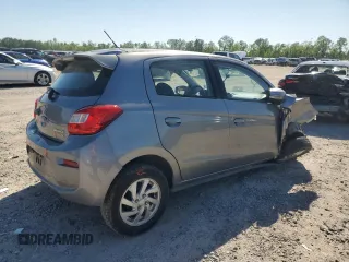 2017 Mitsubishi Mirage SE with VIN ML32A4HJXHH016300, listed as a Copart auction lot 52125395 with 59,803 mi miles and Salvage title. Bid and sale history available at DreamBid. Image 3.