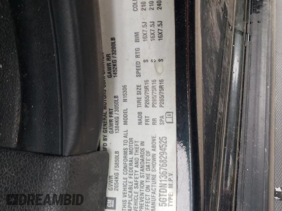 2006 Hummer H3 с VIN 5GTDN136768294525, выставлен на аукционе Copart как лот 58669505 с пробегом 149 829 миль миль и Чистый • Clean title. История ставок и продаж доступна на DreamBid. Изображение 13.