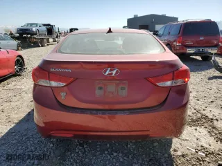 2013 Hyundai Elantra GLS PZEV with VIN 5NPDH4AEXDH174114, listed as a Copart auction lot 53123815 with 197,236 mi miles and Clean Title. Bid and sale history available at carsss.com. Image 6.