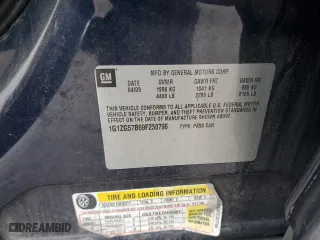 2009 Chevrolet Malibu LS w/1FL with VIN 1G1ZG57B69F230796, listed as a Copart auction lot 75797674 with 170,500 mi miles and Salvage Title. Bid and sale history available at carsss.com. Image 14.