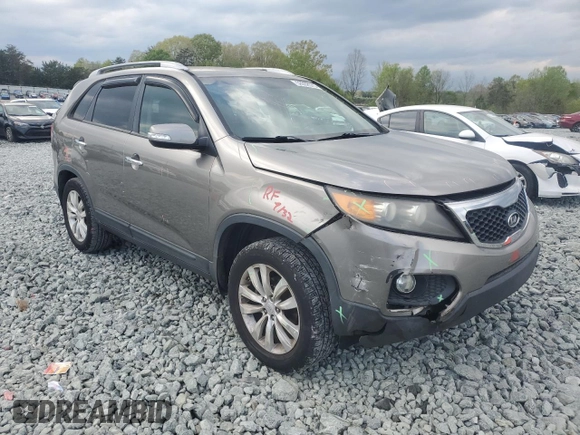 2011 Kia Sorento EX with VIN 5XYKU3A13BG102010, listed as a Copart auction lot 52092575 with 187,155 mi miles and Salvage Title. Bid and sale history available at carsss.com. Image 4.