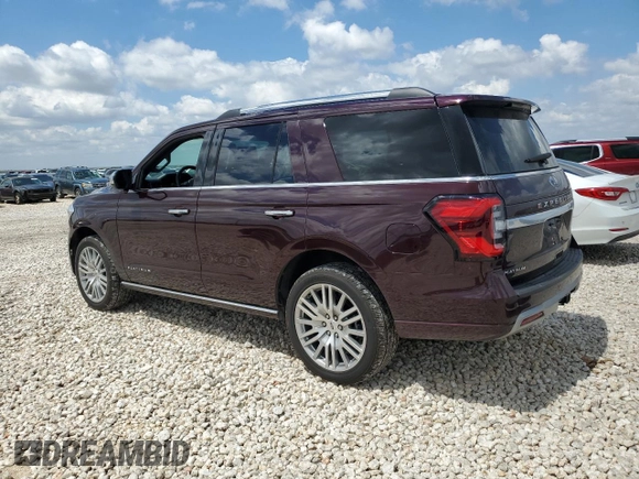 2024 Ford Expedition Platinum с VIN 1FMJU1M81REA40775, выставлен на аукционе Copart как лот 70694324 с пробегом 7 104 миль миль и Списание • Salvage title. История ставок и продаж доступна на DreamBid. Изображение 2.
