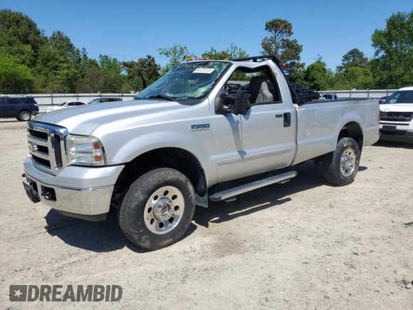 2006 Ford F-250 XL with VIN 1FTNF21576EB65386, listed as a Copart auction lot 54137515 with 112,244 mi miles and Salvage title. Bid and sale history available at DreamBid. Image 1.