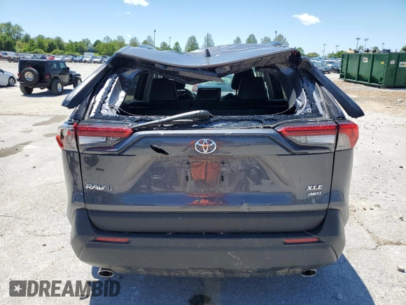 2024 Toyota RAV4 XLE Premium with VIN 2T3A1RFV2RC454169, listed as a Copart auction lot 57758245 with 5,139 mi miles and Salvage title. Bid and sale history available at DreamBid. Image 6.