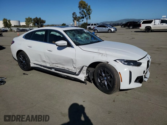 2023 BMW i4 eDrive40 z VIN WBY73AW05PFN75140, wystawiony jako Copart lot #46587175 z przebiegiem 28 426 mil mil oraz Szkoda całkowita • Salvage title. Historia ofert i sprzedaży dostępna na DreamBid. Obrazek 4.