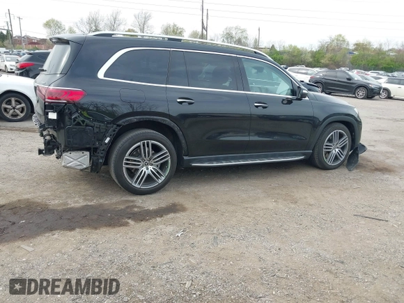 2023 Mercedes-Benz GLS 450 with VIN 4JGFF5KE1PA959633, listed as a IAAI auction lot 42064269 with 28,200 mi miles and . Bid and sale history available at DreamBid. Image 4.