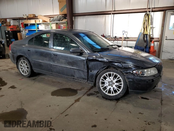 2005 Volvo S60 with VIN YV1RH592952453654, listed as a Copart auction lot 87317074 with 189,846 mi miles and Salvage Title. Bid and sale history available at carsss.com. Image 4.
