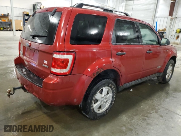 2008 Ford Escape XLT with VIN 1FMCU93178KE78034, listed as a Copart auction lot 63428455 with 194,892 mi miles and Salvage title. Bid and sale history available at DreamBid. Image 3.