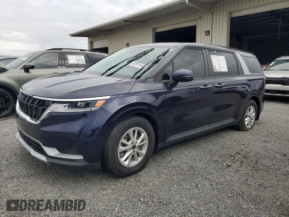 2022 Kia Carnival LXS with VIN KNDNB4H35N6123478, listed as a Copart auction lot 80997464 with 17,637 mi miles and Salvage Title. Bid and sale history available at carsss.com. Image 1.