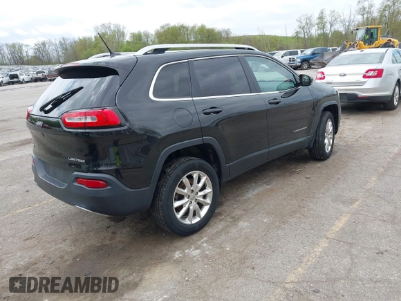 2015 Jeep Cherokee Limited with VIN 1C4PJMDB9FW680565, listed as a IAAI auction lot 42134052 with 192,728 mi miles. Bid and sale history available at carsss.com. Image 4.