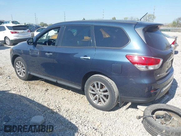 2014 Nissan Pathfinder SV with VIN 5N1AR2MNXEC646983, listed as a IAAI auction lot 42092685 with 143,000 mi miles. Bid and sale history available at carsss.com. Image 3.