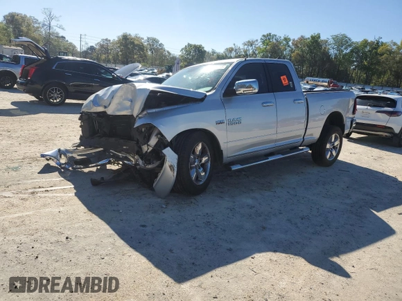 2018 Ram 1500 Big Horn with VIN 1C6RR6GTXJS123544, listed as a Copart auction lot 49688655 with 43,103 mi miles and Salvage title. Bid and sale history available at DreamBid. Image 1.