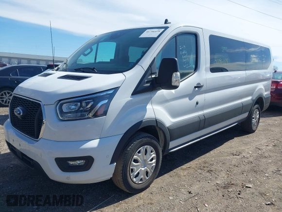 2023 Ford Transit Passenger XL with VIN 1FBAX2YG2PKA45201, listed as a IAAI auction lot 41796428 with 34,040 mi miles and . Bid and sale history available at DreamBid. Image 6.